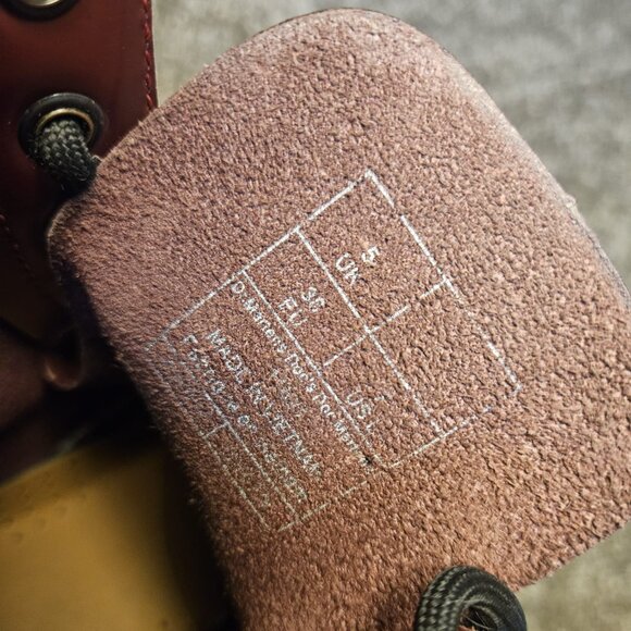 Dr. Martens 1460 Smooth Leather Lace-Up Boots in Cherry Red, Women’s US 7 - Picture 8 of 12